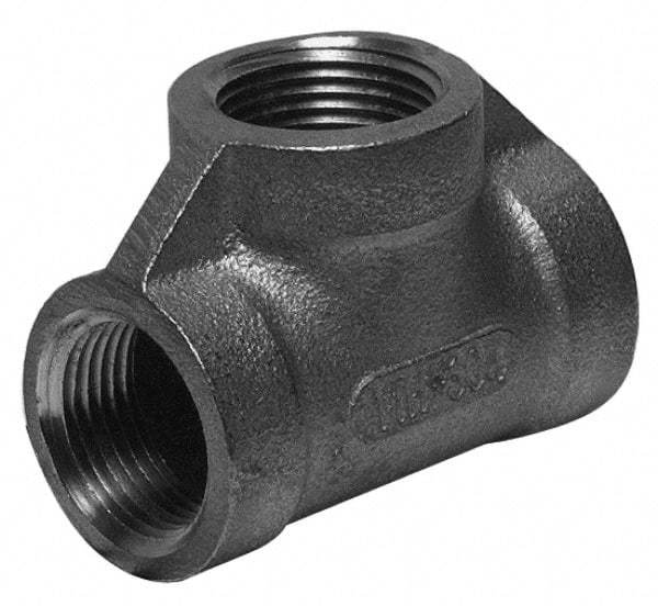 Merit Brass - 4" Grade 304 Stainless Steel Pipe Tee - FNPT x FNPT x FNPT End Connections, 150 psi - Americas Industrial Supply