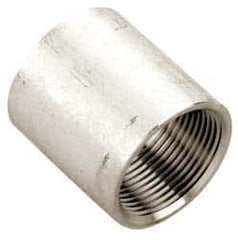 Value Collection - 1-1/4" Grade 304 Stainless Steel Pipe Coupling - FNPT x FNPT End Connections, 150 psi - Americas Industrial Supply