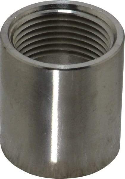 Merit Brass - 1" Grade 304 Stainless Steel Pipe Coupling - FNPT x FNPT End Connections, 150 psi - Americas Industrial Supply