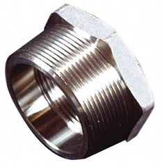 Merit Brass - 4 x 2" Grade 316 Stainless Steel Pipe Hex Bushing - MNPT x FNPT End Connections, 150 psi - Americas Industrial Supply