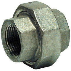 Merit Brass - 3" Grade 316 Stainless Steel Pipe Union - FNPT x FNPT End Connections, 150 psi - Americas Industrial Supply