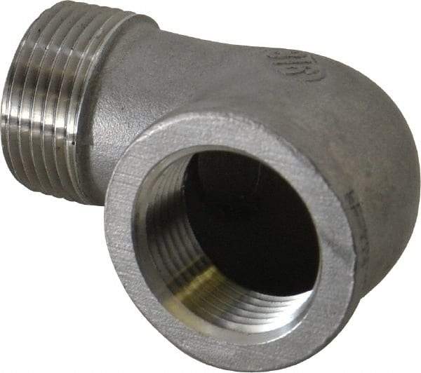 Merit Brass - 1" Grade 316 Stainless Steel Pipe 90° Street Elbow - FNPT x MNPT End Connections, 150 psi - Americas Industrial Supply