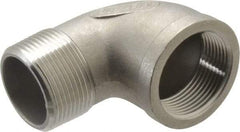 Merit Brass - 1-1/4" Grade 316 Stainless Steel Pipe 90° Street Elbow - FNPT x MNPT End Connections, 150 psi - Americas Industrial Supply