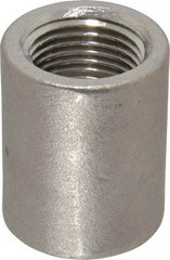 Merit Brass - 1/2" Grade 316 Stainless Steel Pipe Coupling - FNPT x FNPT End Connections, 150 psi - Americas Industrial Supply