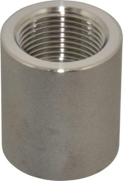 Merit Brass - 3/4" Grade 316 Stainless Steel Pipe Coupling - FNPT x FNPT End Connections, 150 psi - Americas Industrial Supply