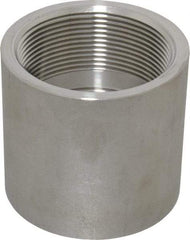 Merit Brass - 2" Grade 316 Stainless Steel Pipe Coupling - FNPT x FNPT End Connections, 150 psi - Americas Industrial Supply