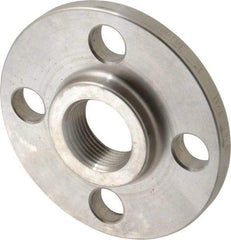 Merit Brass - 1" Pipe, 4-1/4" OD, Stainless Steel, Threaded Pipe Flange - 3-1/8" Across Bolt Hole Centers, 5/8" Bolt Hole, 150 psi, Grade 316 - Americas Industrial Supply