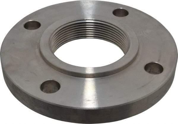 Value Collection - 3" Pipe, 7-1/2" OD, Stainless Steel, Threaded Pipe Flange - 6" Across Bolt Hole Centers, 3/4" Bolt Hole, 150 psi, Grades 316 & 316L - Americas Industrial Supply