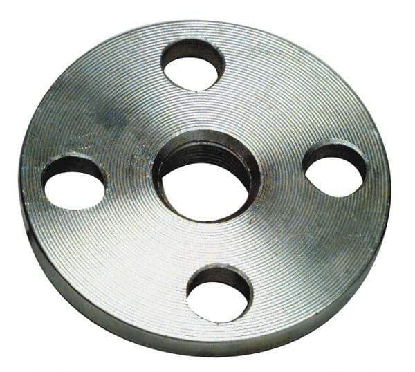 Merit Brass - 1/2" Pipe, 3-1/2" OD, Stainless Steel, Threaded Pipe Flange - 2-3/8" Across Bolt Hole Centers, 5/8" Bolt Hole, 150 psi, Grade 316 - Americas Industrial Supply