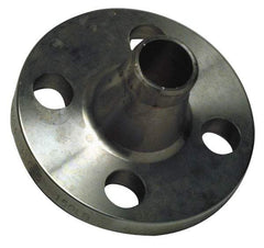 Merit Brass - 2" Pipe, 6" OD, Stainless Steel, Weld Neck Pipe Flange - 4-3/4" Across Bolt Hole Centers, 3/4" Bolt Hole, 150 psi, Grades 304 & 304L - Americas Industrial Supply