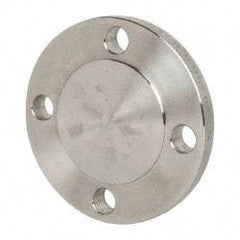 Value Collection - 2" Pipe, 6" OD, Stainless Steel, Blind Pipe Flange - 4-3/4" Across Bolt Hole Centers, 3/4" Bolt Hole, 150 psi, Grades 316 & 316L - Americas Industrial Supply