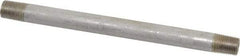 Merit Brass - Schedule 40, 1/8" Pipe x 5" Long, Grade 304/304L Stainless Steel Pipe Nipple - Welded & Threaded - Americas Industrial Supply