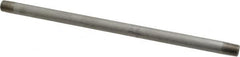 Merit Brass - Schedule 40, 1/8" Pipe x 8" Long, Grade 304/304L Stainless Steel Pipe Nipple - Welded & Threaded - Americas Industrial Supply