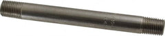 Merit Brass - Schedule 40, 1/4" Pipe x 5" Long, Grade 304/304L Stainless Steel Pipe Nipple - Welded & Threaded - Americas Industrial Supply