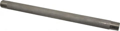 Merit Brass - Schedule 40, 1/2" Pipe x 12" Long, Grade 304/304L Stainless Steel Pipe Nipple - Welded & Threaded - Americas Industrial Supply