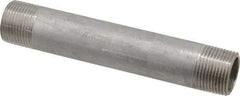 Merit Brass - Schedule 40, 3/4" Pipe x 5-1/2" Long, Grade 304/304L Stainless Steel Pipe Nipple - Welded & Threaded - Americas Industrial Supply