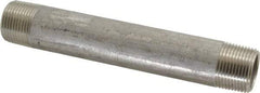 Merit Brass - Schedule 40, 3/4" Pipe x 6" Long, Grade 304/304L Stainless Steel Pipe Nipple - Welded & Threaded - Americas Industrial Supply