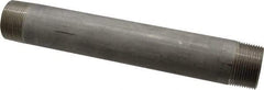 Merit Brass - Schedule 40, 1-1/4" Pipe x 10" Long, Grade 304/304L Stainless Steel Pipe Nipple - Welded & Threaded - Americas Industrial Supply