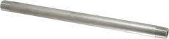 Merit Brass - Schedule 40, 1/8" Pipe x 6" Long, Grade 316/316L Stainless Steel Pipe Nipple - Welded & Threaded - Americas Industrial Supply