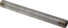 Merit Brass - Schedule 40, 3/4" Pipe x 10" Long, Grade 316/316L Stainless Steel Pipe Nipple - Welded & Threaded - Americas Industrial Supply