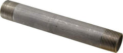 Merit Brass - Schedule 40, 1" Pipe x 8" Long, Grade 316/316L Stainless Steel Pipe Nipple - Welded & Threaded - Americas Industrial Supply