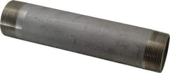 Merit Brass - Schedule 40, 2" Pipe x 10" Long, Grade 316/316L Stainless Steel Pipe Nipple - Welded & Threaded - Americas Industrial Supply