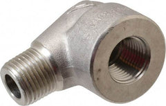 Value Collection - 1/2" Grade 316/316L Stainless Steel Pipe 90° Street Elbow - FNPT x MNPT End Connections, 3,000 psi - Americas Industrial Supply