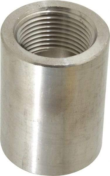 Merit Brass - 1" Grade 316/316L Stainless Steel Pipe Coupling - FNPT x FNPT End Connections, 3,000 psi - Americas Industrial Supply
