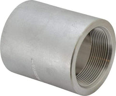 Merit Brass - 2" Grade 316/316L Stainless Steel Pipe Coupling - FNPT x FNPT End Connections, 3,000 psi - Americas Industrial Supply