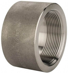 Merit Brass - 2" Grade 316/316L Stainless Steel Pipe Half Coupling - FNPT End Connections, 3,000 psi - Americas Industrial Supply