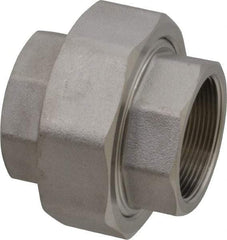 Merit Brass - 2" Grade 316/316L Stainless Steel Pipe Union - FNPT x FNPT End Connections, 3,000 psi - Americas Industrial Supply