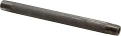 Merit Brass - Schedule 80, 1/4" Pipe x 6" Long, Grade 316/316L Stainless Steel Pipe Nipple - Seamless & Threaded - Americas Industrial Supply