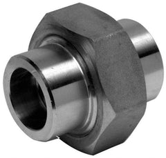 Merit Brass - 2" Grade 316 Stainless Steel Pipe Union - Socket Weld x Socket Weld End Connections, 3,000 psi - Americas Industrial Supply