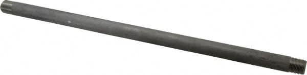 Merit Brass - Schedule 40, 1/2" Pipe x 18" Long, Grade 304/304L Stainless Steel Pipe Nipple - Welded & Threaded - Americas Industrial Supply