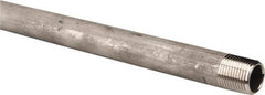 Merit Brass - Schedule 40, 1/2" Pipe x 24" Long, Grade 304/304L Stainless Steel Pipe Nipple - Welded & Threaded - Americas Industrial Supply