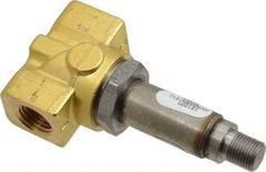 Parker - 1/4" Port, Brass Solenoid Valve - Closed, FKM Seal - Americas Industrial Supply