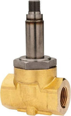 Parker - 3/8" Port, Brass Solenoid Valve - Closed, NBR Seal - Americas Industrial Supply