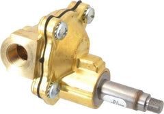 Parker - 3/8" Port, Brass Solenoid Valve - Closed, NBR Seal - Americas Industrial Supply