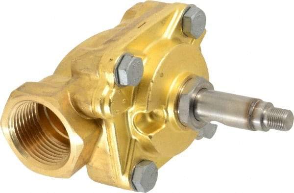 Parker - 1" Port, Brass Solenoid Valve - Closed, NBR Seal - Americas Industrial Supply