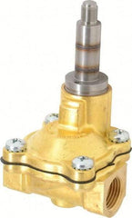 Parker - 1/2" Port, Brass Solenoid Valve - Open, NBR Seal - Americas Industrial Supply
