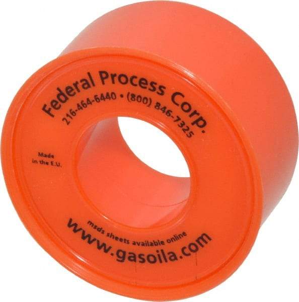 Federal Process - 3/4" Wide x 500" Long General Purpose Pipe Repair Tape - 3 mil Thick, -450 to 550°F, White - Americas Industrial Supply