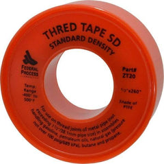 Federal Process - 1/2" Wide x 260" Long General Purpose Pipe Repair Tape - 3 mil Thick, -450 to 550°F, White - Americas Industrial Supply