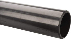 Made in USA - 6" Pipe, 60" Long PVC Unthreaded Plastic Pipe Nipple - 280 Max psi, 5.709" ID x 6-5/8" OD, Schedule 80, Gray - Americas Industrial Supply