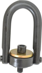 7,000 Lb Load Capacity, Safety Engineered Center Pull Hoist Ring 100 Ft/Lb Torque, 3/4 - 10 Thread, 1″ Thread Length, Alloy Steel Material & Finish