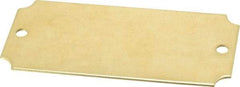 C.H. Hanson - 3-1/16 Inch Wide, Style 3, Brass Blank Metal Plate - 1-7/16 Inch High, 10 Pieces - Americas Industrial Supply