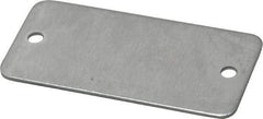 C.H. Hanson - 2 Inch Wide, Style 2, Aluminum Blank Metal Plate - 1 Inch High, 50 Pieces - Americas Industrial Supply