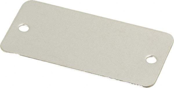 C.H. Hanson - 2 Inch Wide, Style 2, Stainless Steel Blank Metal Plate - 1 Inch High, 10 Pieces - Americas Industrial Supply