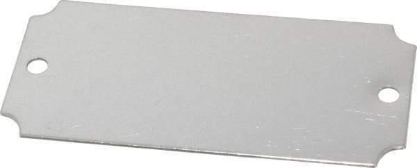 C.H. Hanson - 3-1/16 Inch Wide, Style 3, Stainless Steel Blank Metal Plate - 1-7/16 Inch High, 10 Pieces - Americas Industrial Supply