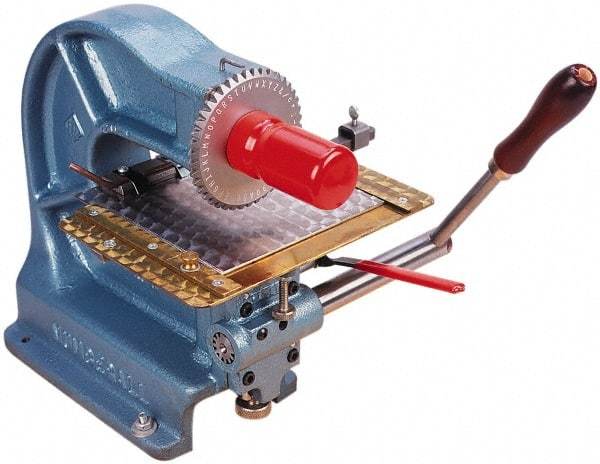 Made in USA - Manual Stamping Machines Character Capacity: 42 Size: 1/8 - Americas Industrial Supply