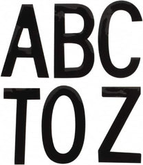 Made in USA - Letter Label - Legend: Let. Set, English, Black - Americas Industrial Supply